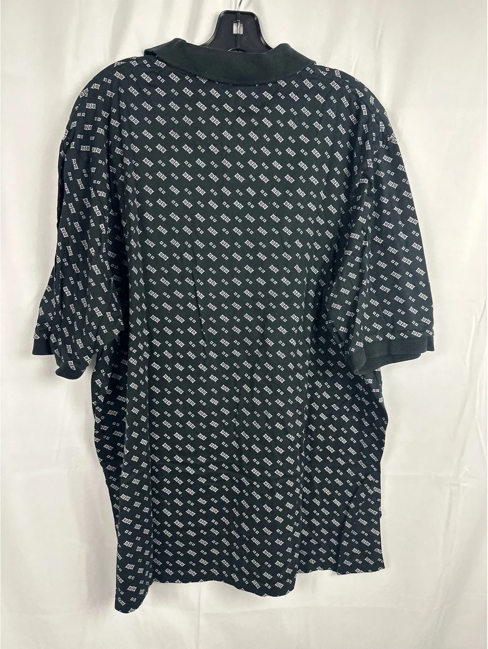 Polo Golf Ralph Lauren Men's XXL Black Patterned Polo Shirt